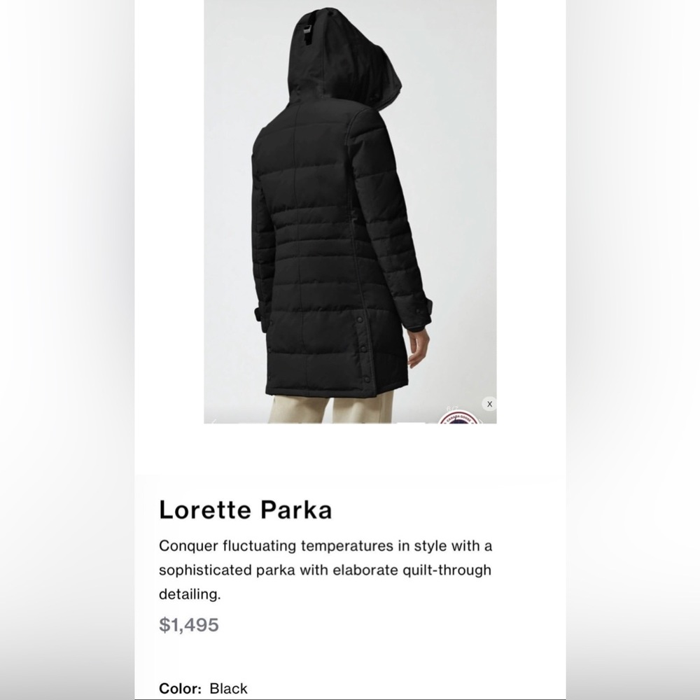 Brand New Canada Goose Loretta Parka Fusion Ladies Size 2XL Black